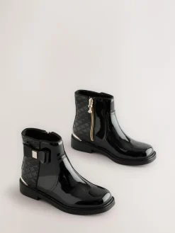 Sale Baker by Ted Baker Girls Patent Chelsea Black Boots