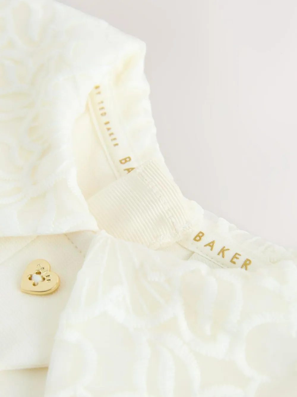 Best Baker by Ted Baker Lace Collared Ponte Dress Cream