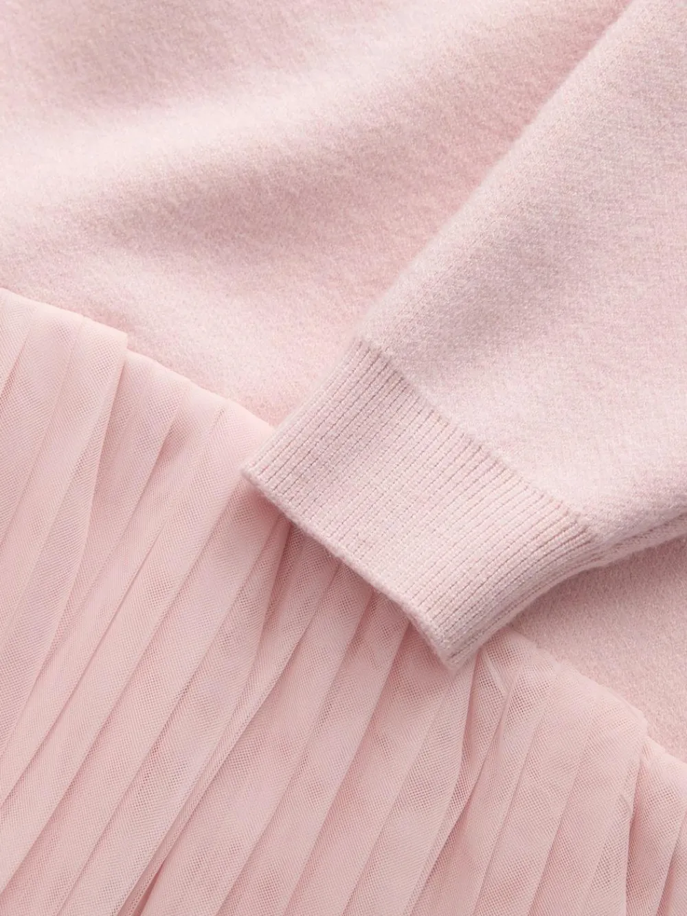 Best Baker by Ted Baker Pink Knitted Mesh Tulle Hem Dress