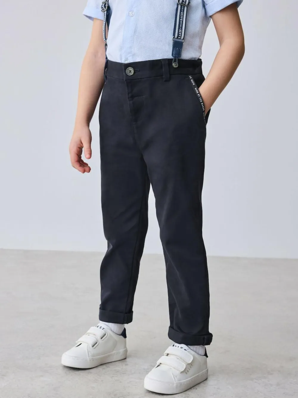 Clearance Baker by Ted Baker Shirt Trousers and Braces Set
