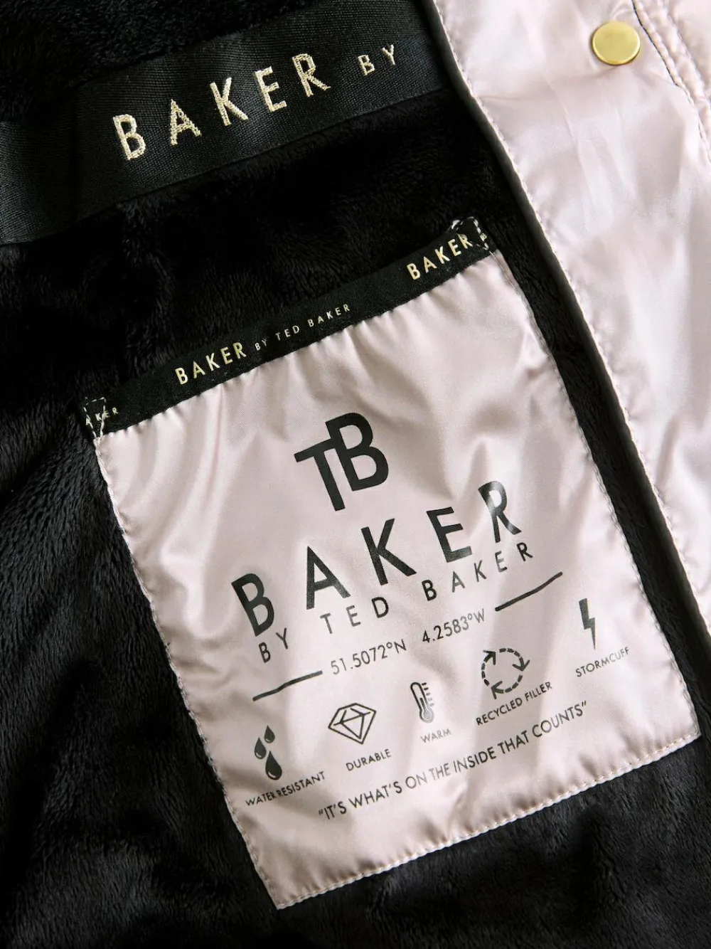 Baker by Ted Baker Shower Resistant Midweight Belted Padded Coat^ Jackets & Coats|Snowsuits & Coats