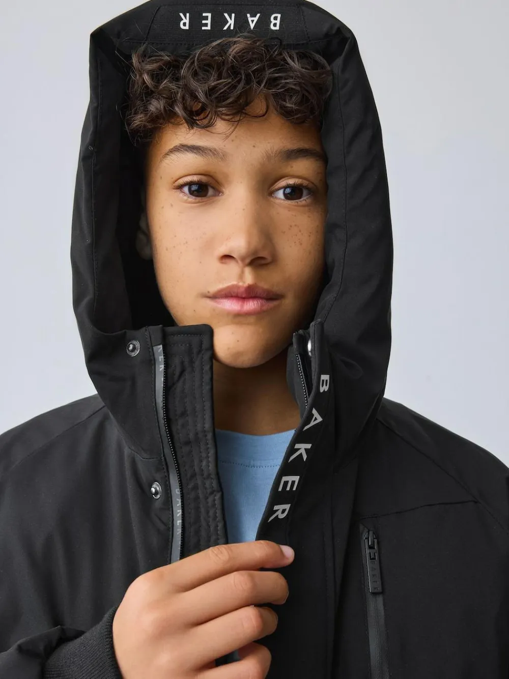 Hot Baker by Ted Baker Shower Resistant Padded Bomber Black Coat