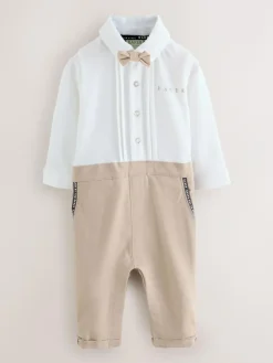 Baker by Ted Baker Smart Mockable Romper Stone