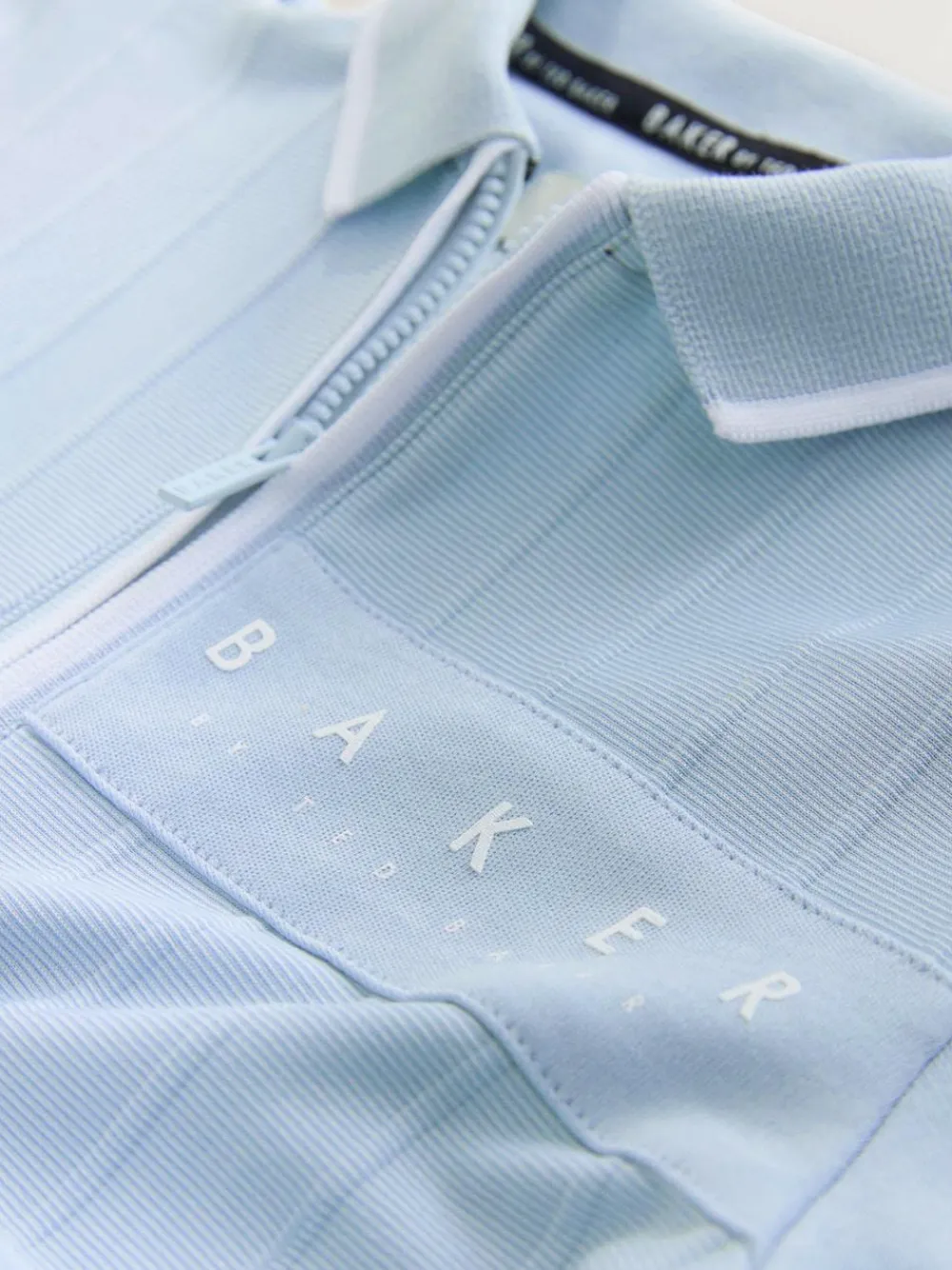 Sale Baker by Ted Baker Textured Polo Shirt and Shorts Set Blue