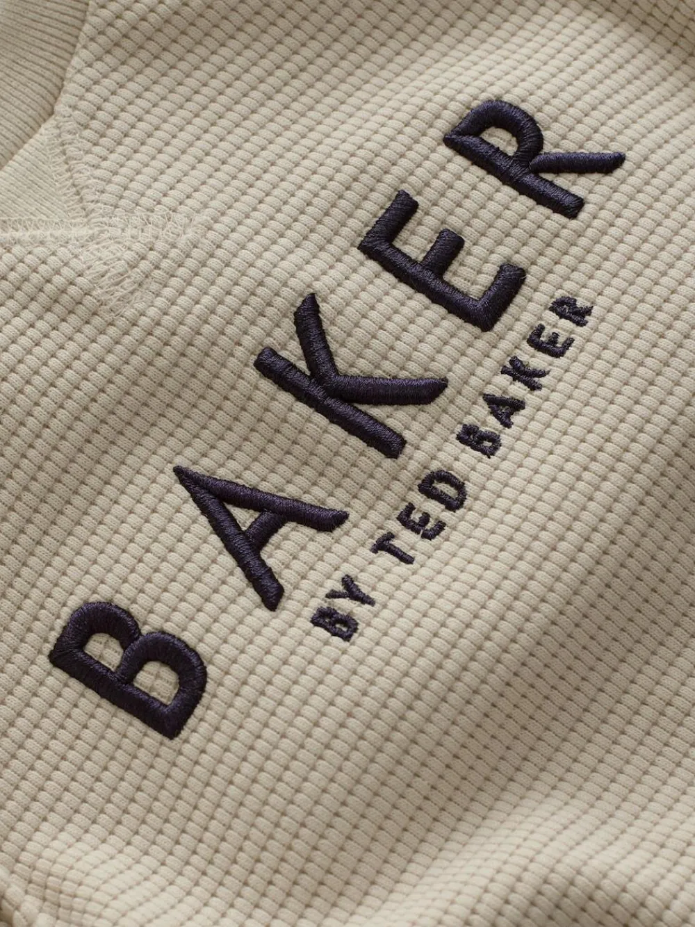 Baker by Ted Baker Textured Long Sleeve Romper^ Rompers & Overalls