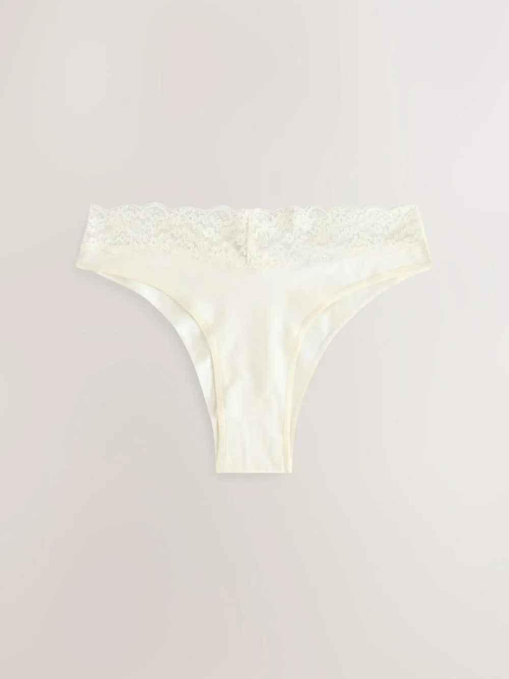 Next Extra High Leg Cotton Lace Knickers 4 Pack^Women All Lingerie|Panties