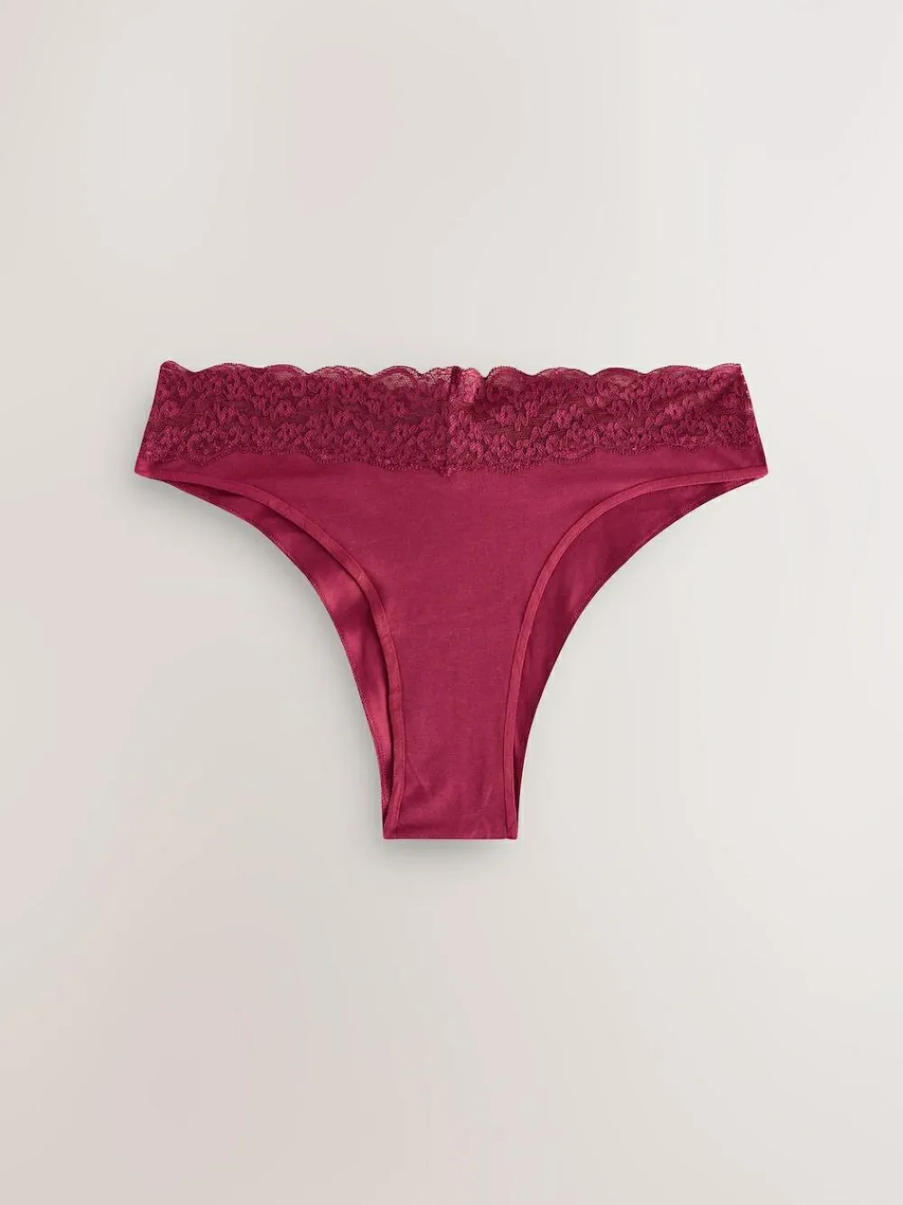 Next Extra High Leg Cotton Lace Knickers 4 Pack^Women All Lingerie|Panties