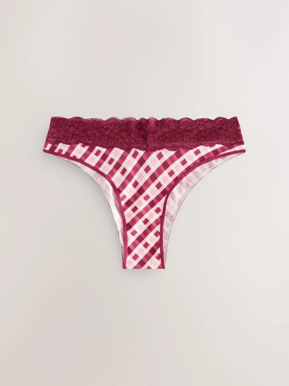 Next Extra High Leg Cotton Lace Knickers 4 Pack^Women All Lingerie|Panties