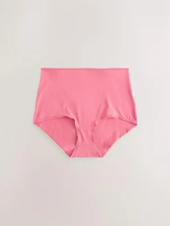 Next Berry Pink Full Brief Cotton Rich Knickers 5 Pack^Women Panties