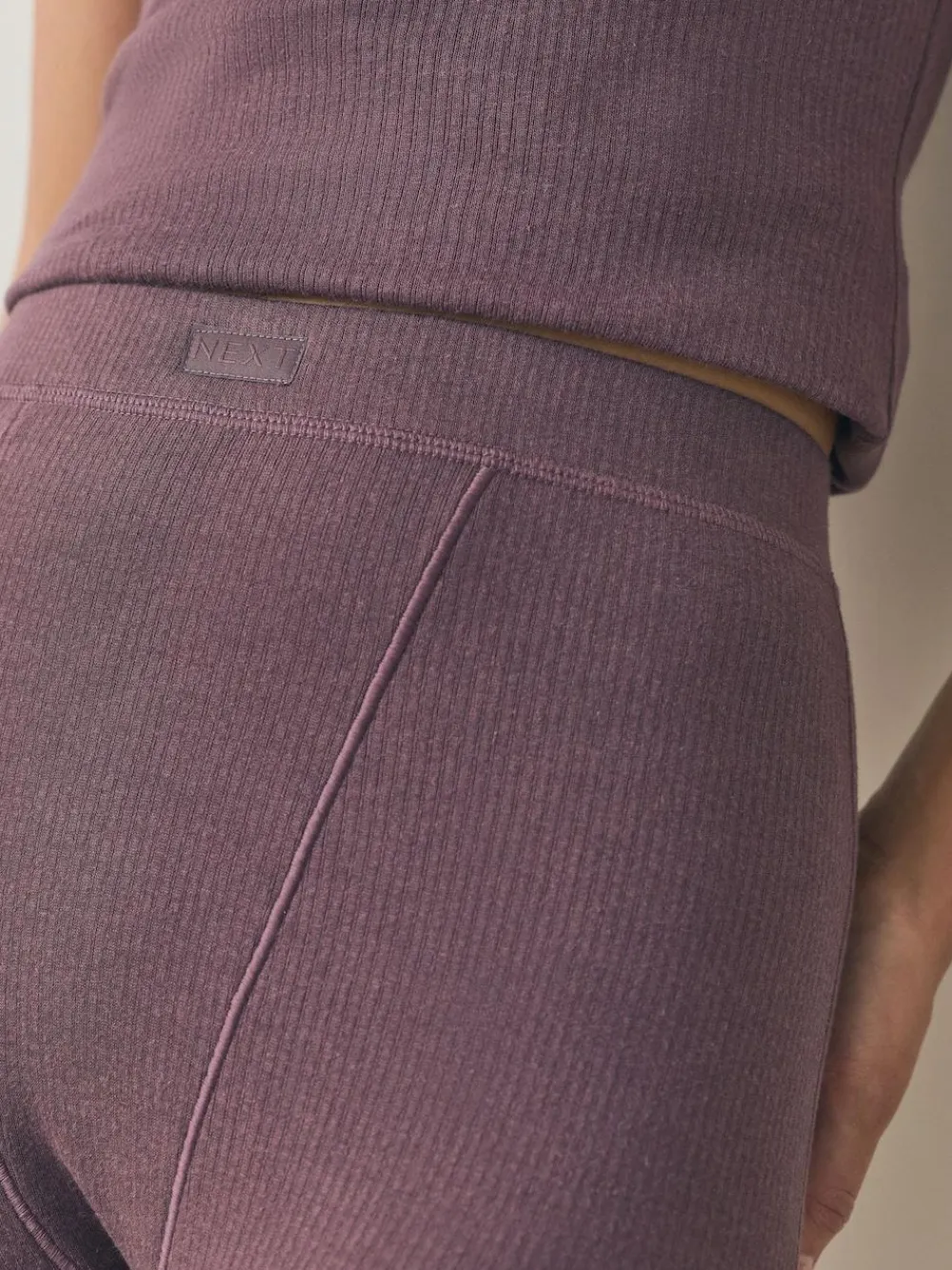 Next Thermal Maximum Warmth Cosy Ribbed Legging Berry