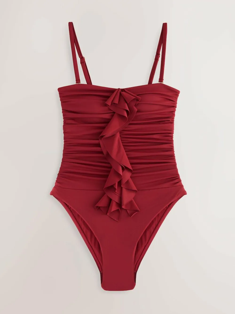 Next Tummy Control Frill Bandeau Swimsuit^Women Swimwear