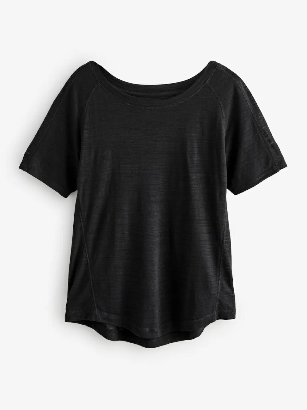 New Next Active Crew Neck Lightweight Short Sleeve T-Shirt Black