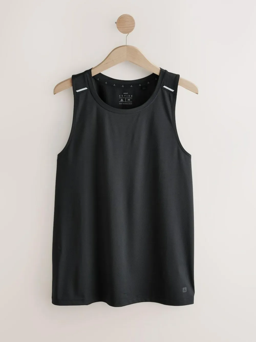 New Next Active Gym Textured Training Vest Black