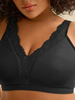 Next B-H Total Support Ultimate Comfort Supersoft Non Pad Non Wire Bra Black