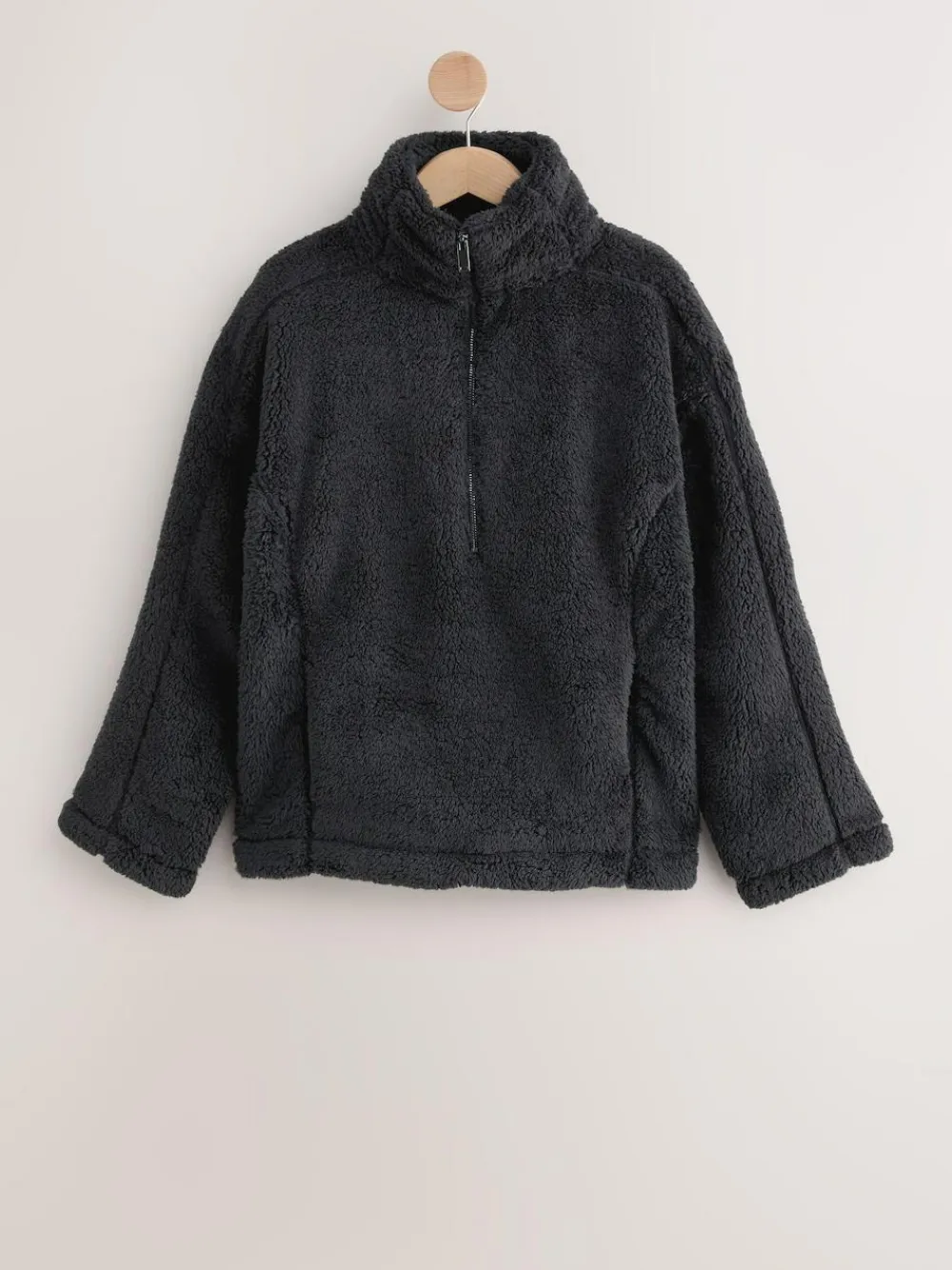 Discount Next Black Borg Half Zip Fleece