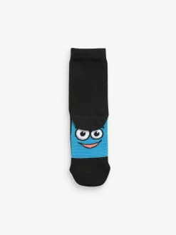 Discount Next Black/ Bright Faces Cotton Rich Socks 7 Pack