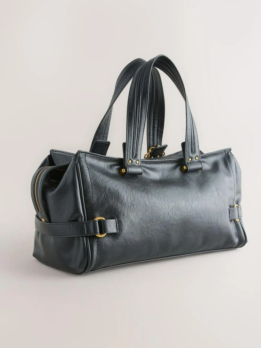 Clearance Next Charm Buckle Hand Held Bag Black