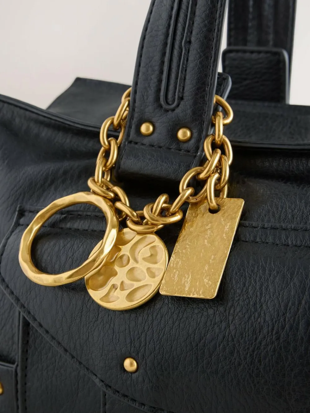 Clearance Next Charm Buckle Hand Held Bag Black