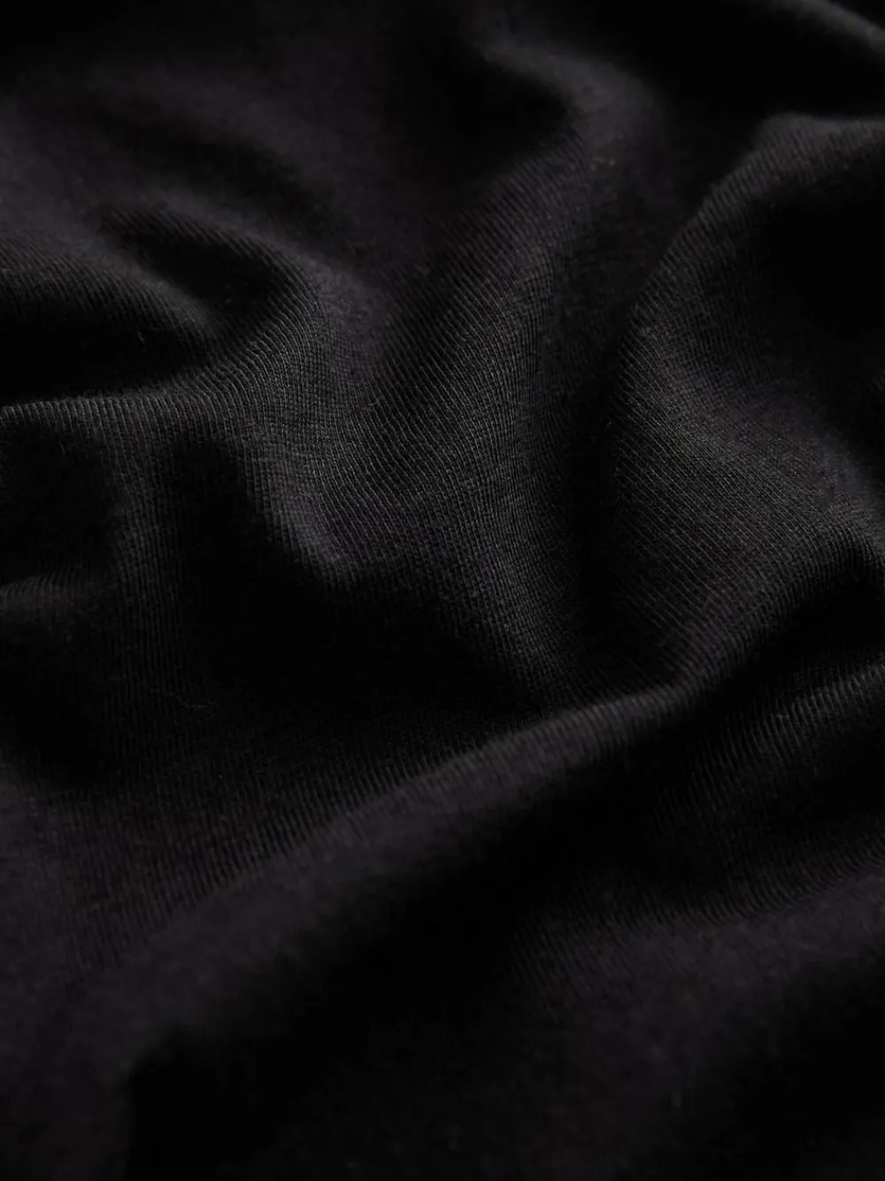 Next Black Cotton Modal Slouch V-Neck T-Shirt^Women Tops & T-Shirts