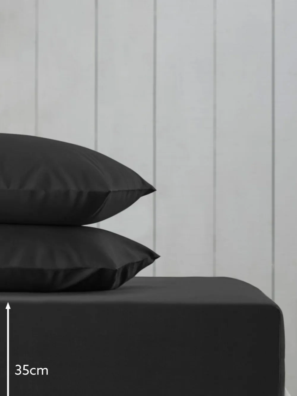 Next Black Cotton Rich Deep Fitted Bed Sheet^ Bedsheets & Pillow Cases