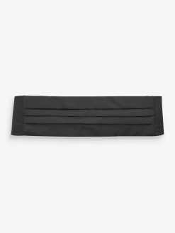 Next Black Cummerbund And Bow Tie Set^ Ties & Pocket Squares