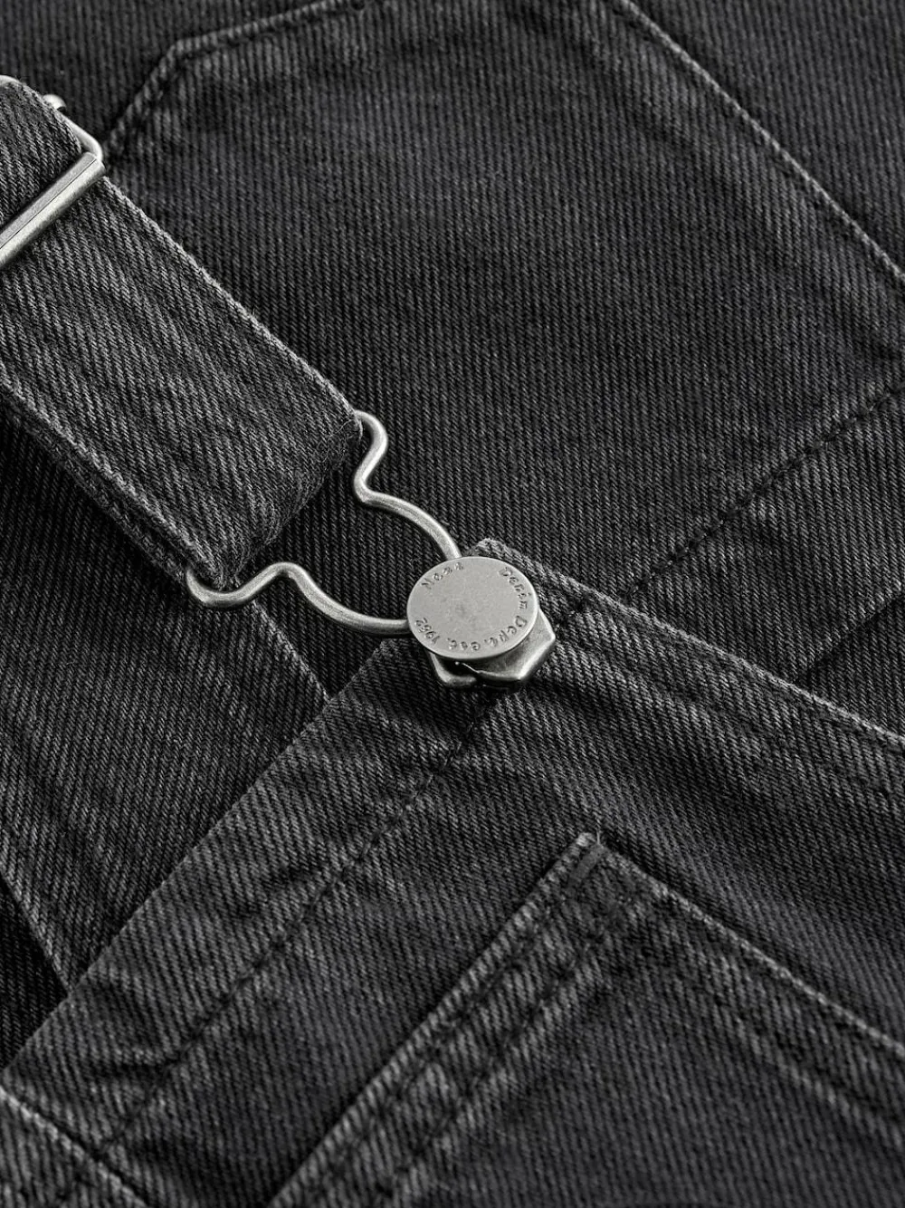 Next Denim Pinafore Dress (3-16yrs) Black