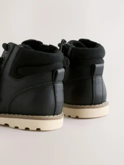 Hot Next Lace-Up Boots Black Dinosaur