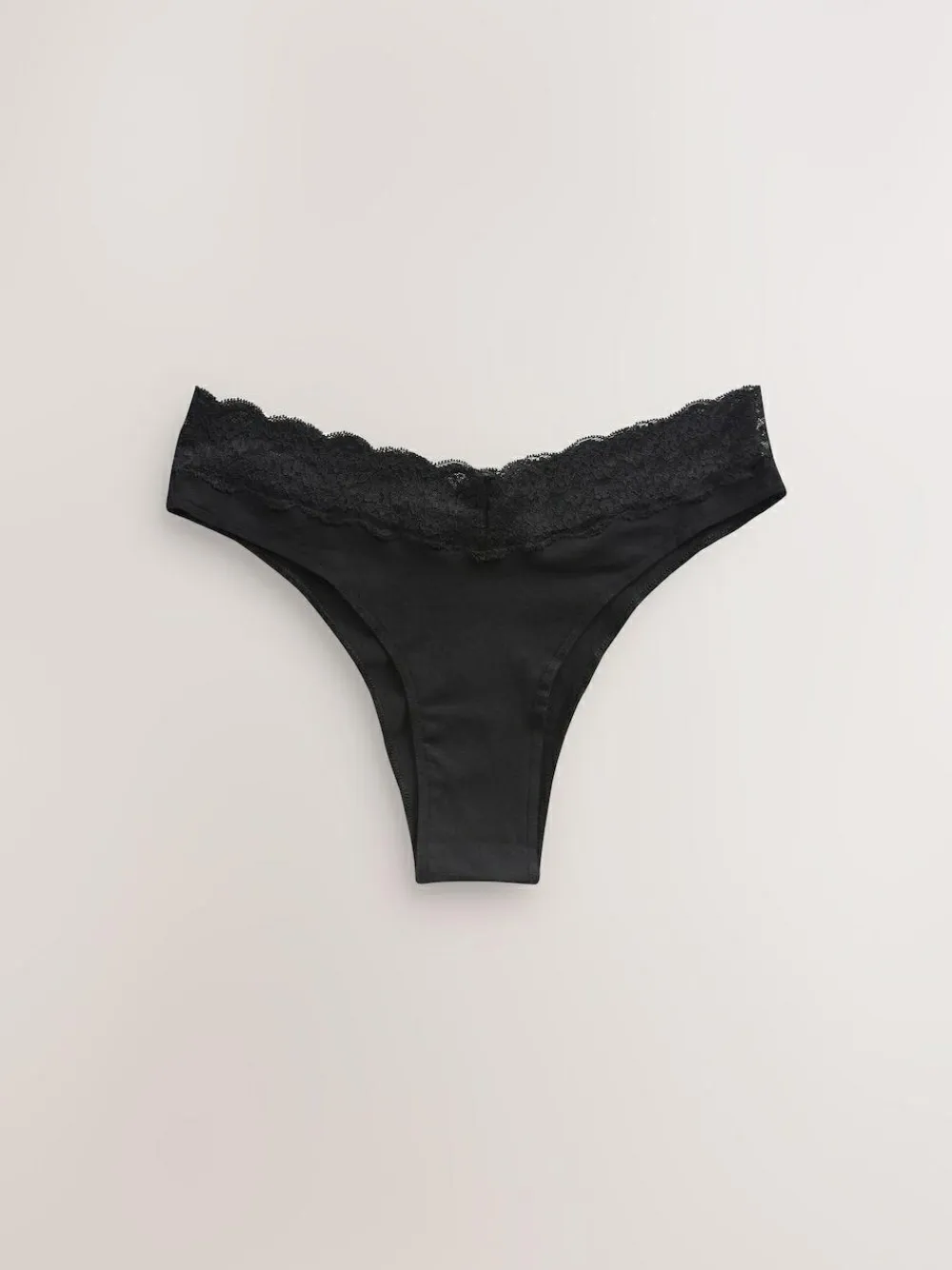 Next Extra High Leg Cotton Lace Knickers 4 Pack^Women Panties|All Lingerie