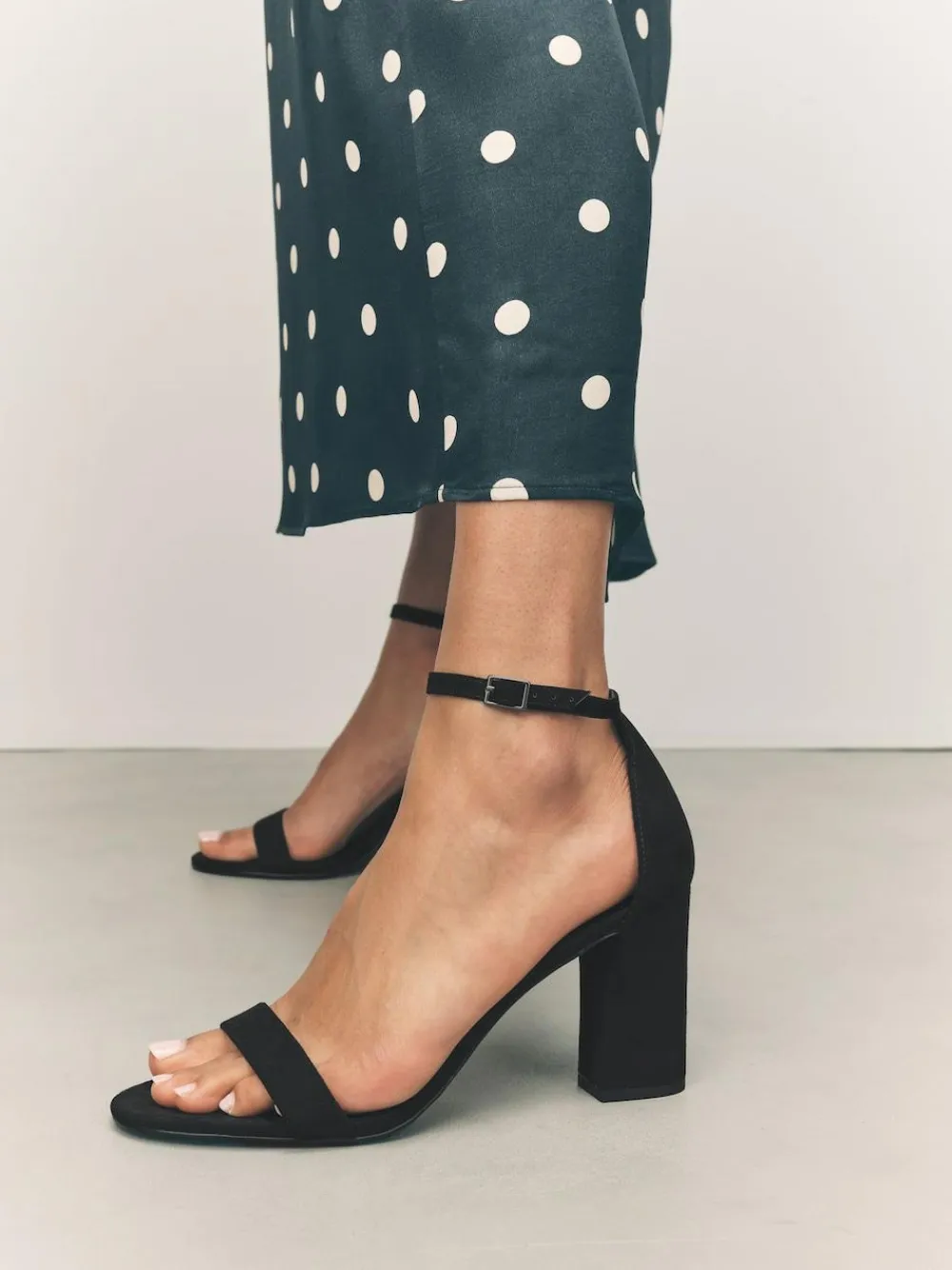 Next Extra Wide Fit Block Heel Sandals^Women Heels