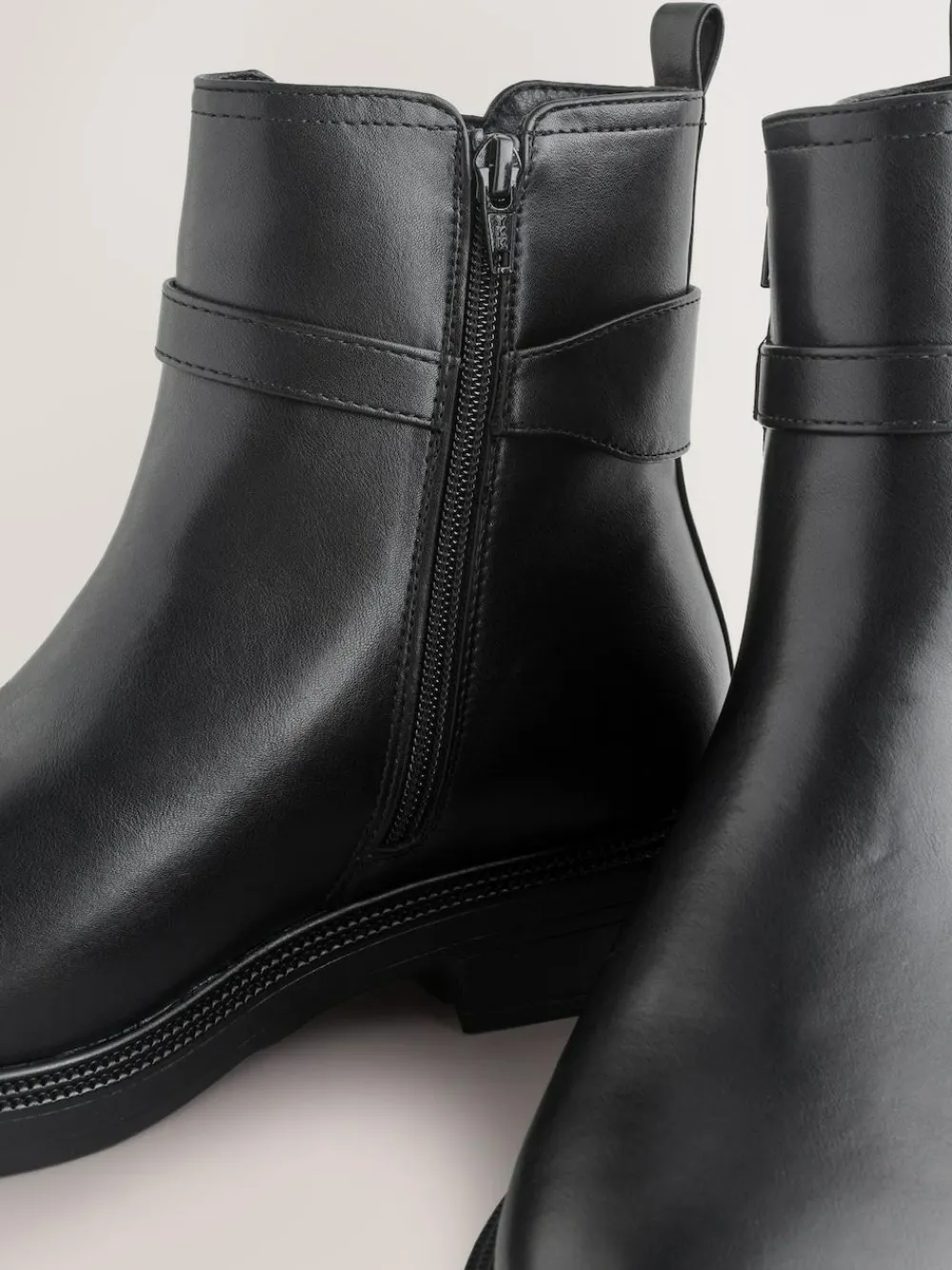 Next Black Extra Wide Fit Buckled Chelsea Boots^Women Boots & Wellies|Boots