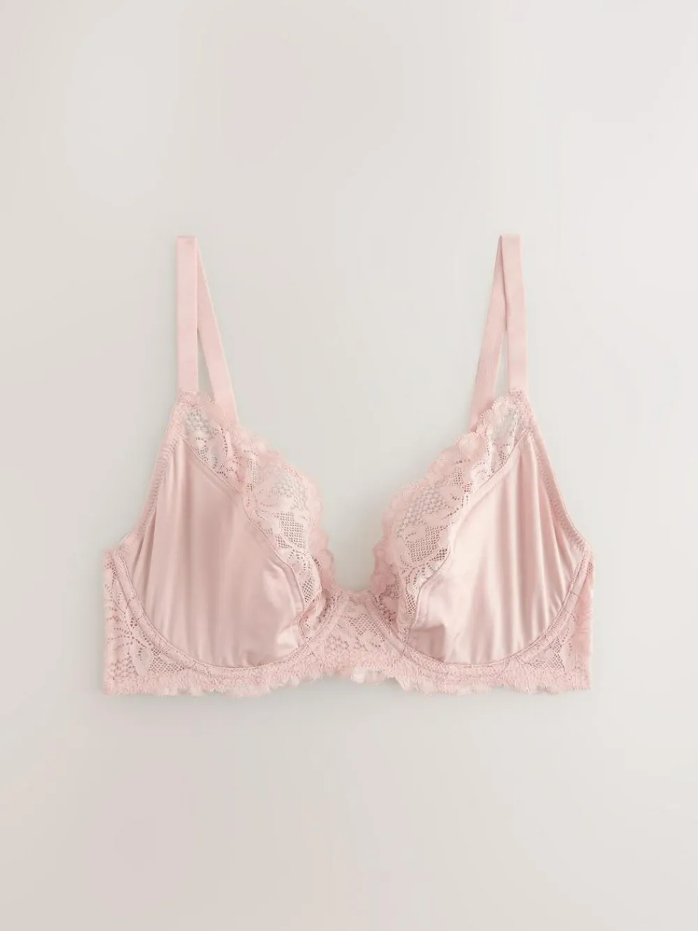 Hot Next Black Floral/Pink DD+ Non Pad Plunge Bras 2 Pack
