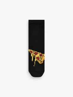 Discount Next Black Food Cotton Rich Socks 7 Pack