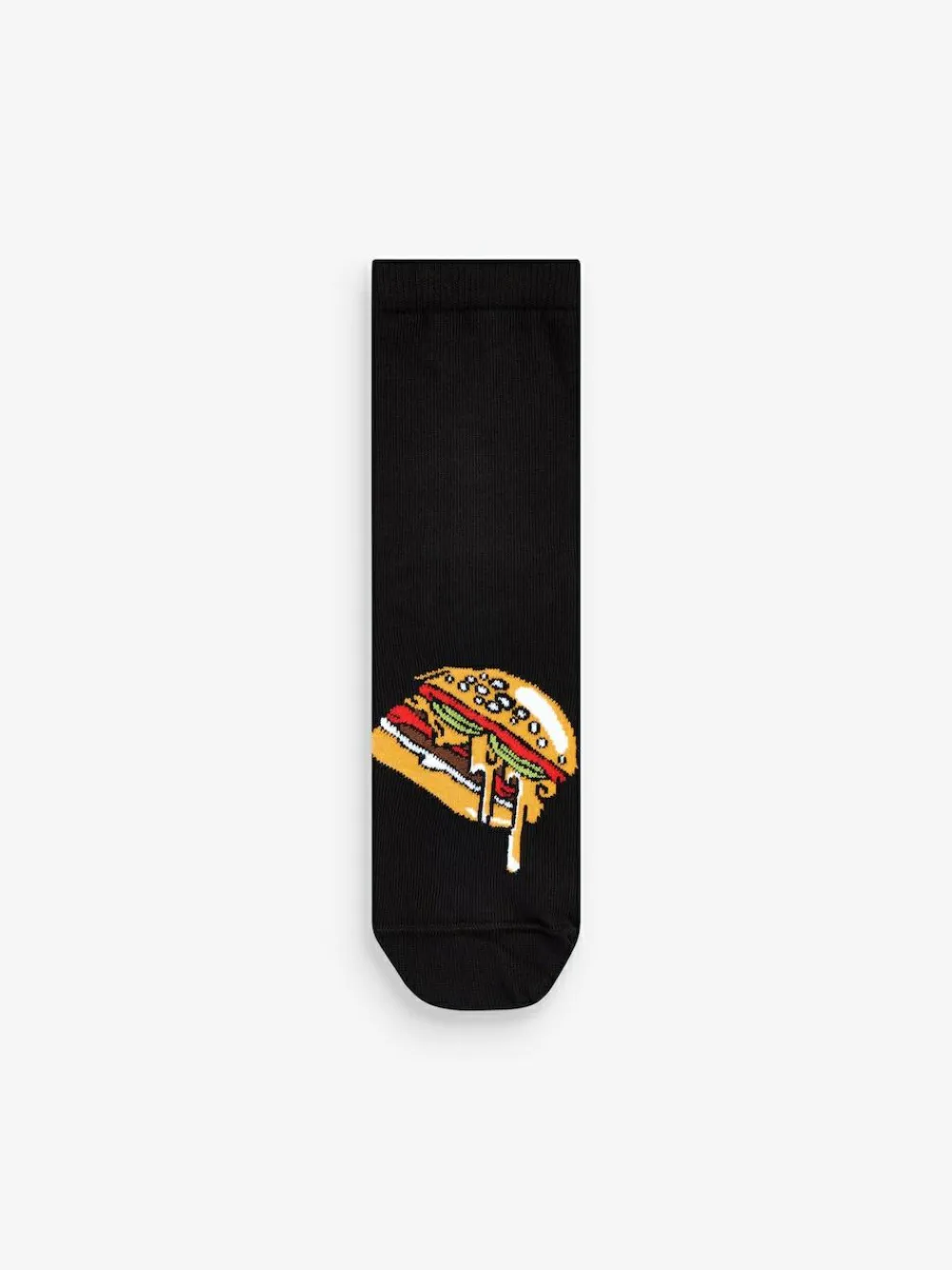 Discount Next Black Food Cotton Rich Socks 7 Pack
