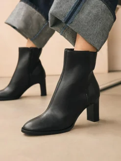 Next Forever Comfort® Block Heeled Ankle Boots^Women Wide Fit & Extra Wide Fit|Boots & Wellies