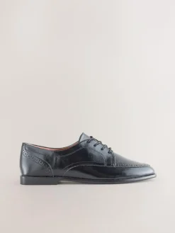 Next Black Forever Comfort® Formal Round Toe Lace Up Shoes^Women Flats