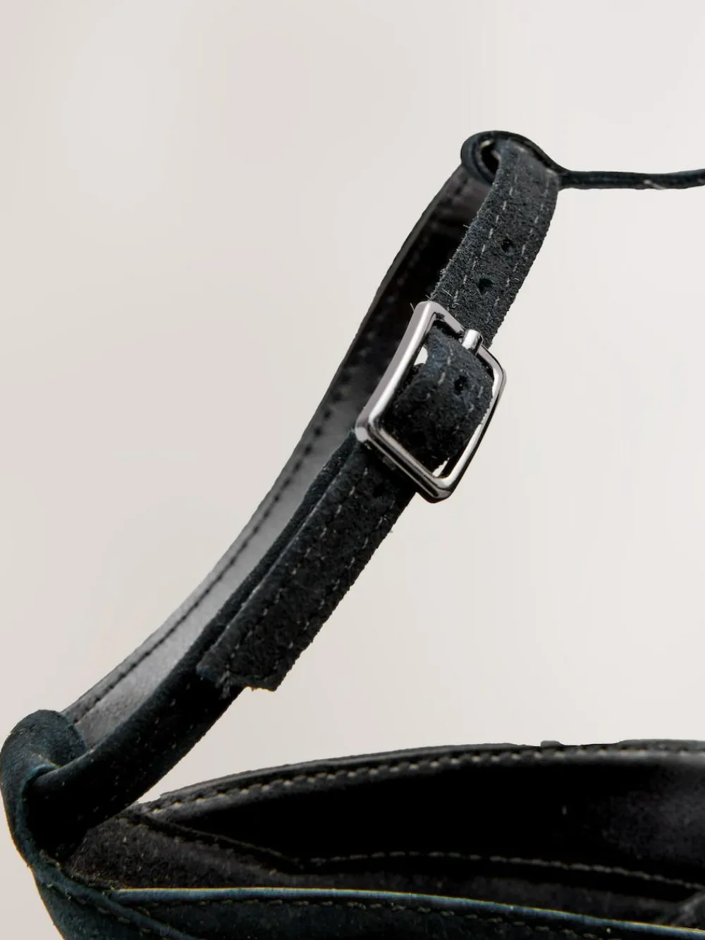 Hot Next Black Forever Comfort® Leather T-Bar Cutout Closed Toe Block Heels