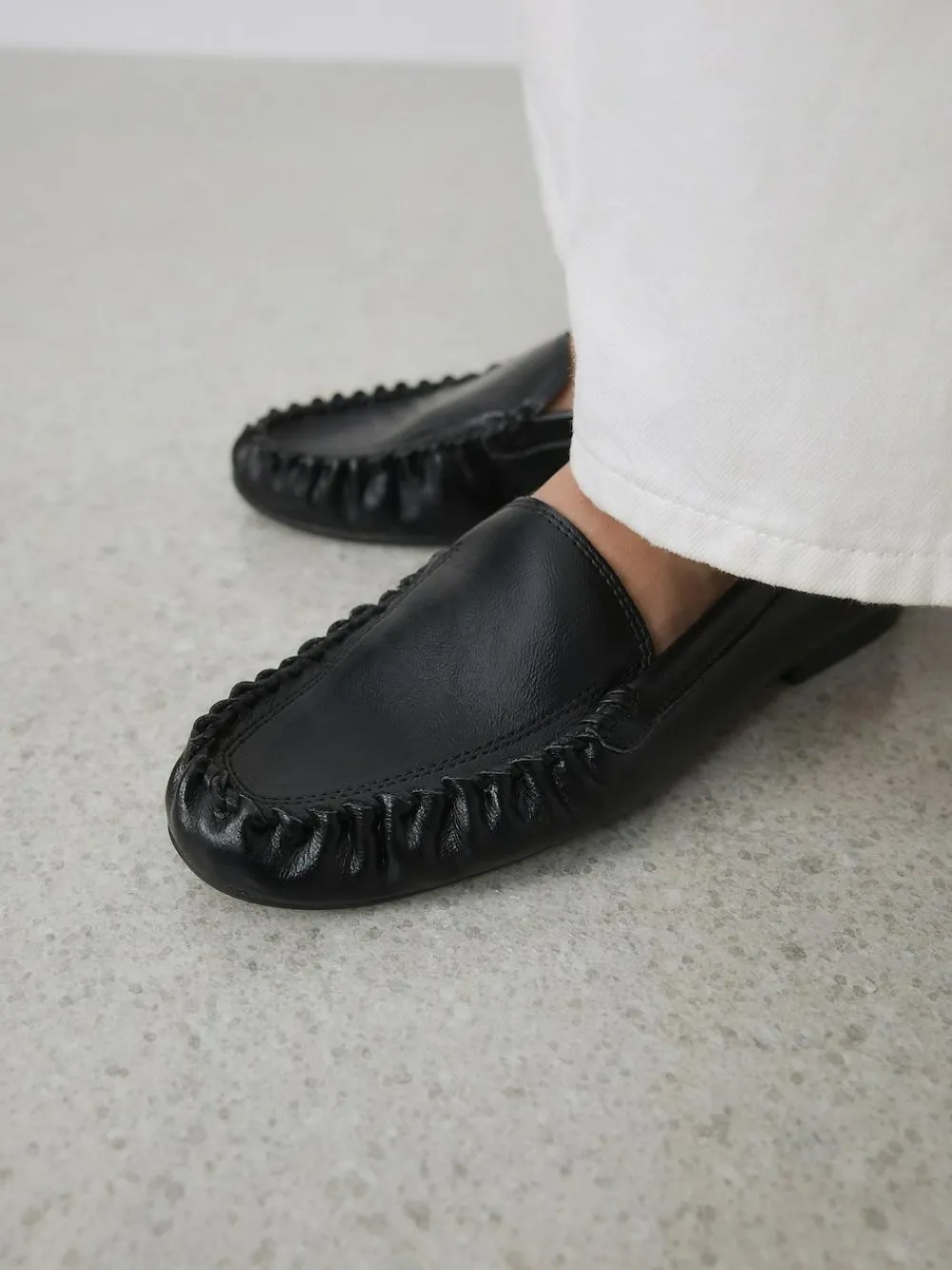 Next Forever Comfort® Soft Ruched Loafers^Women Flats