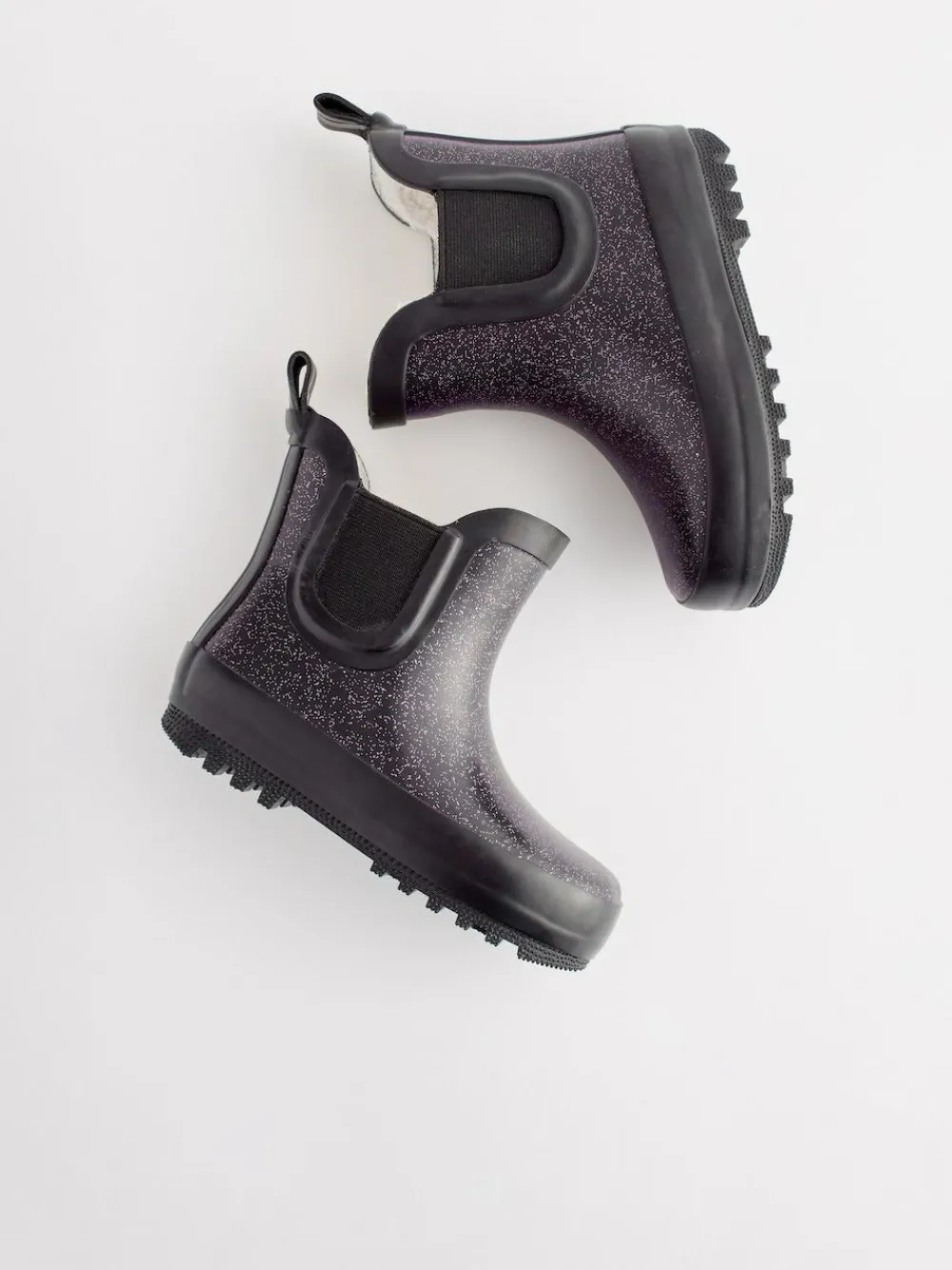 Next Black Glitter Chelsea Wellies^ Baby Winter Clothing|Boots