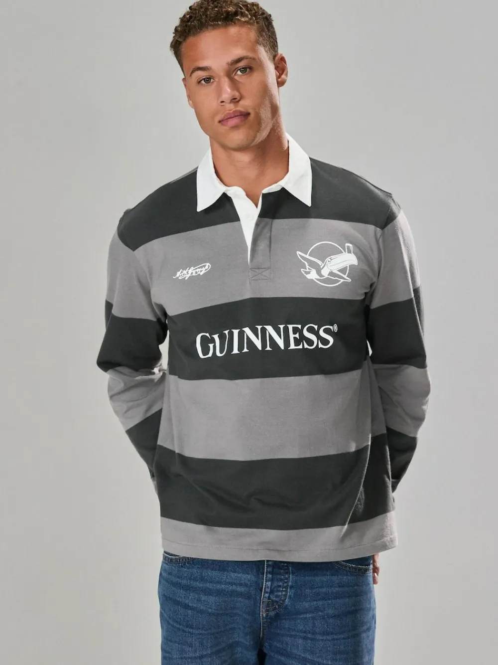 Next Black Guinness Rugby Shirt^ Tops & T-Shirts