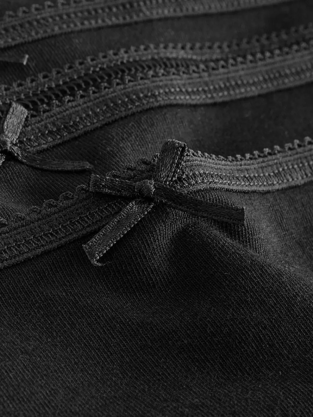 Hot Next Black High Leg Full Briefs Cotton Knickers 10 Pack