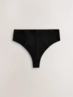Next High Waisted Thong No VPL Comfort Knickers 3 Pack^Women Panties|All Lingerie