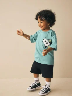 Sale Next Black Jersey Shorts (3mths-7yrs)