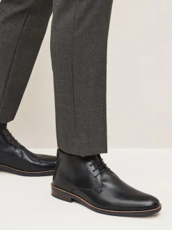 Next Black Leather Chukka Boots^ Boots|Boots