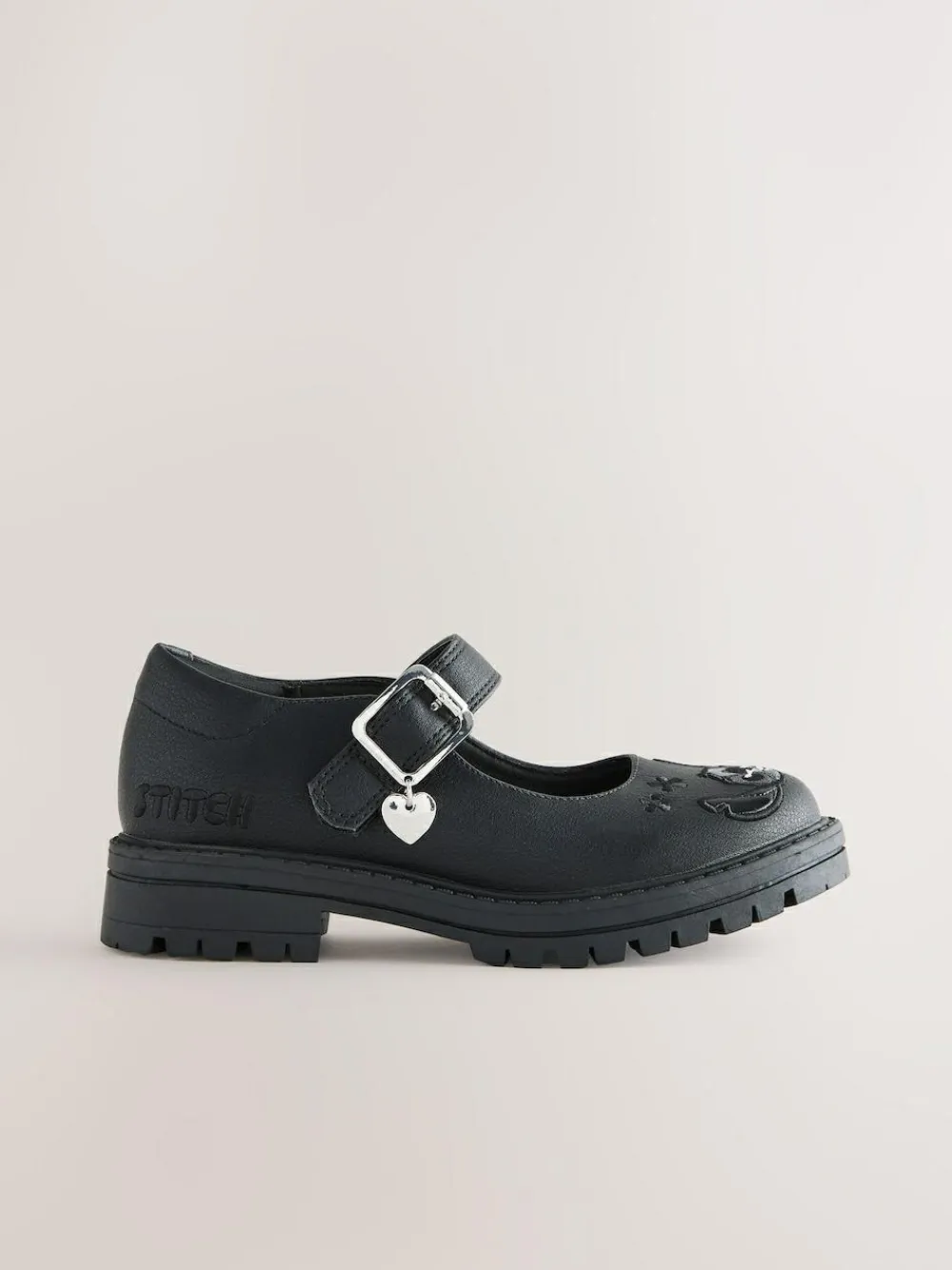 Next Black Lilo & Stitch Mary Jane School Shoes^ Shoes