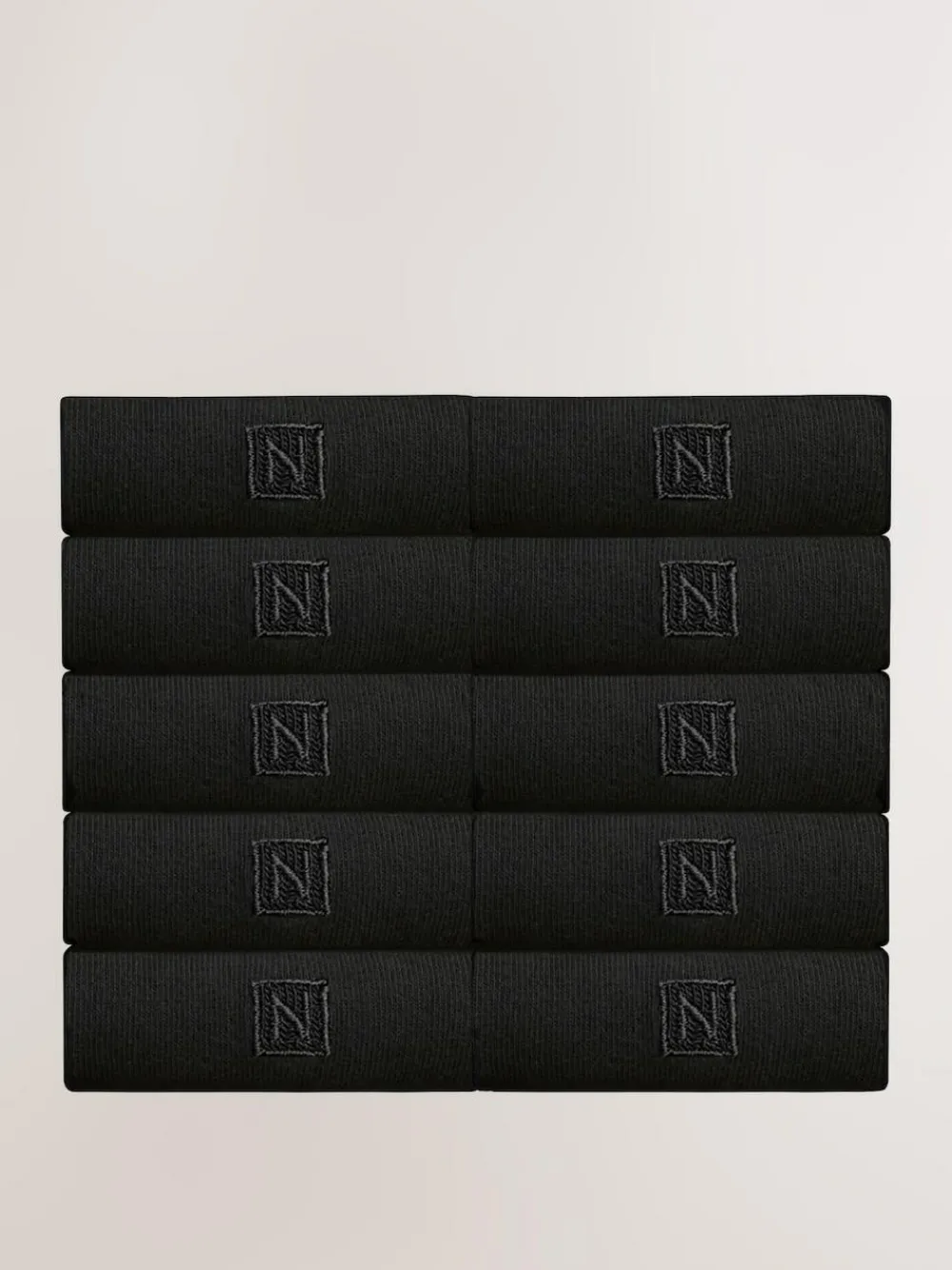 Next Black Logo 10 Pack Embroidered Lasting Fresh Socks^ Nightwear|Socks