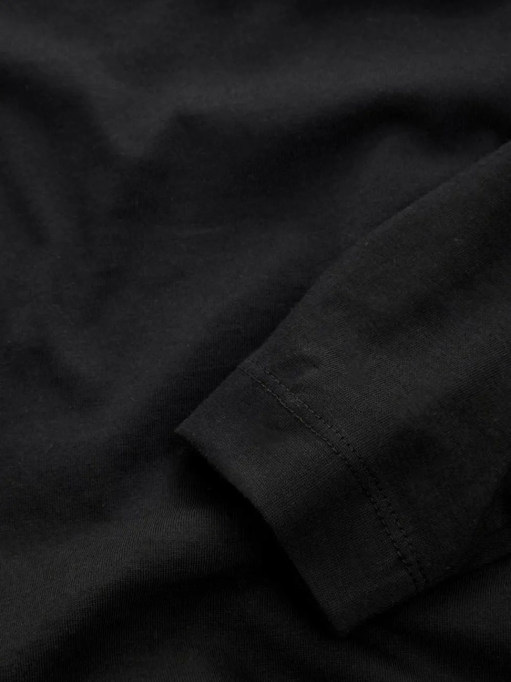 Hot Next Black Long Sleeve Crew Neck T-Shirt