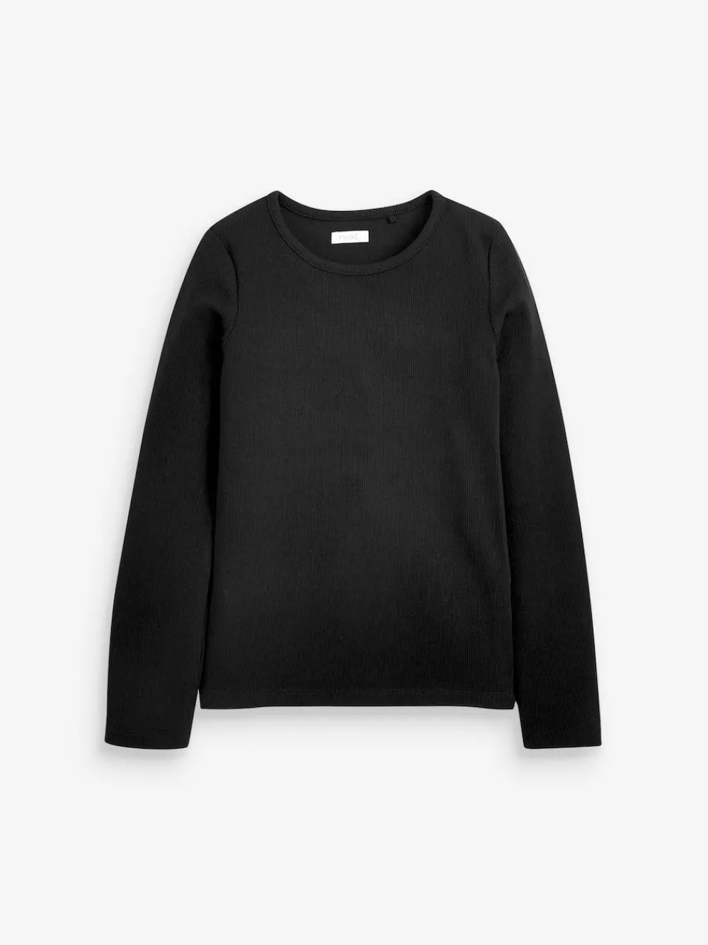Next Black Long Sleeve Ribbed Top (3-16yrs)^ Nightwear|Tops