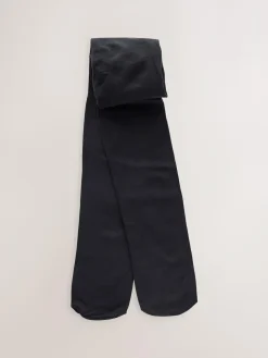 Next Black Longer Length 40 Denier School Tights 2 Pack