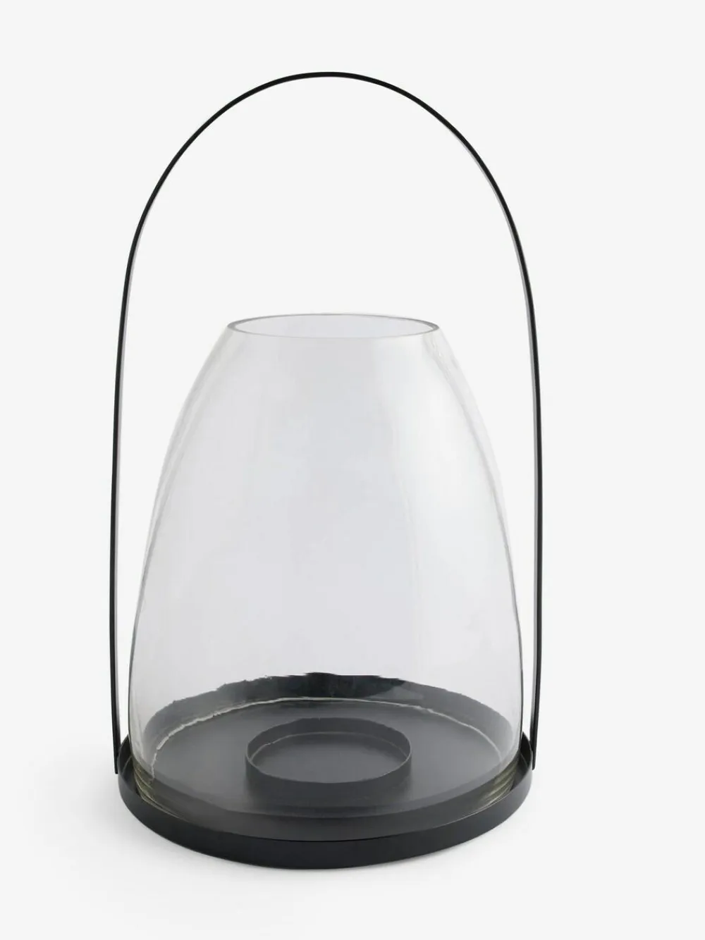 Next Black Metal Curved Handle Lantern Large^ Candle Holders & Lanterns