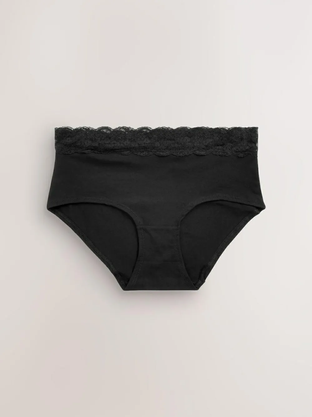 Next Midi Cotton Lace Knickers 4 Pack^Women Panties|All Lingerie